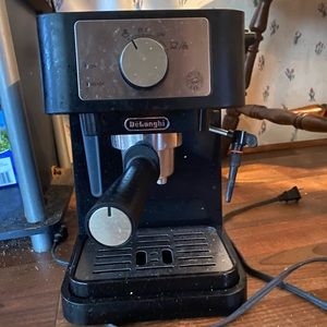 It’s an espresso machine with a steamer